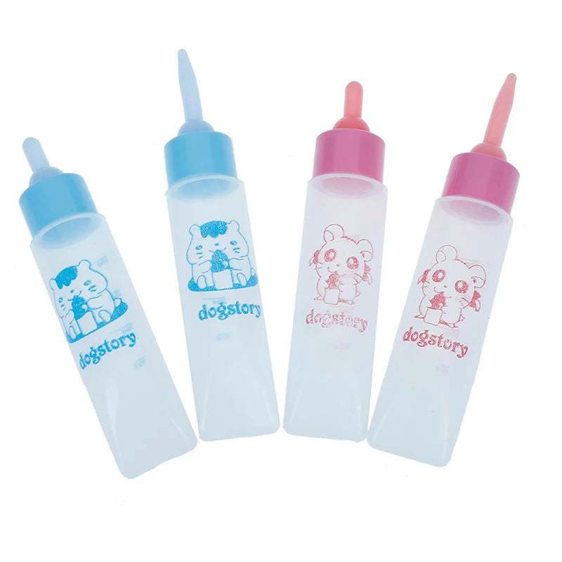 1pcs Pet Milk Bottle 30ml Silicone Nipple Waterer Feeder Newborn Rabbit Hamster Cat Dog Puppy Supplies Nursing Feeding Syringe