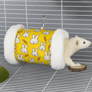 Pet Sleeping Bed Super Soft Hamster Tunnel Thickened Warm Hamster Hammock for Burrowly cozy hides and small pet care.