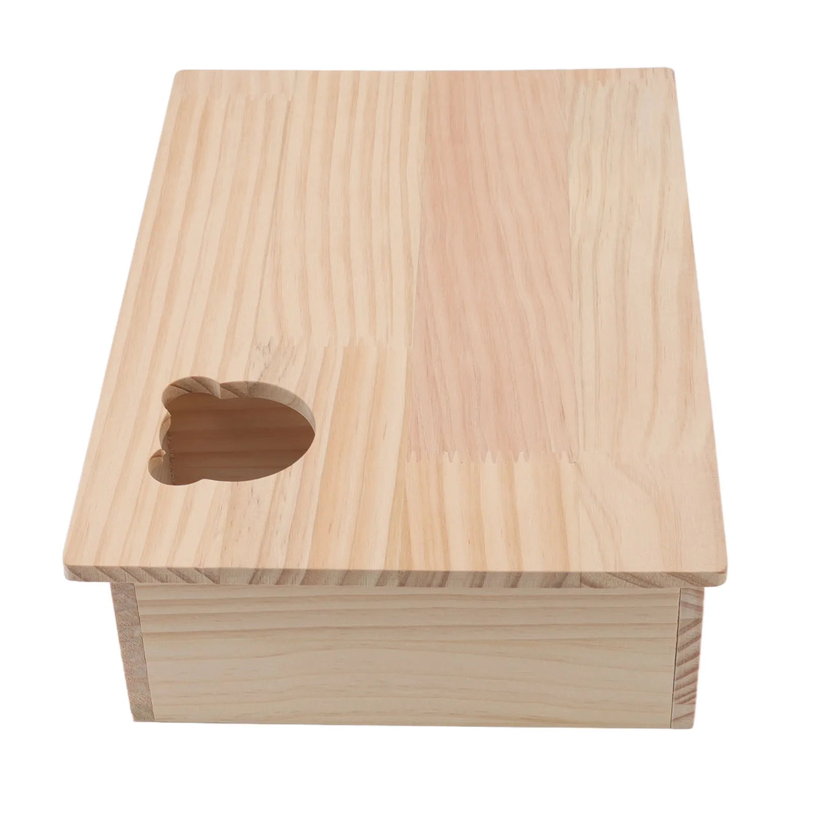 Wood log hideout house for hamsters and chinchillas from Burrowly.
