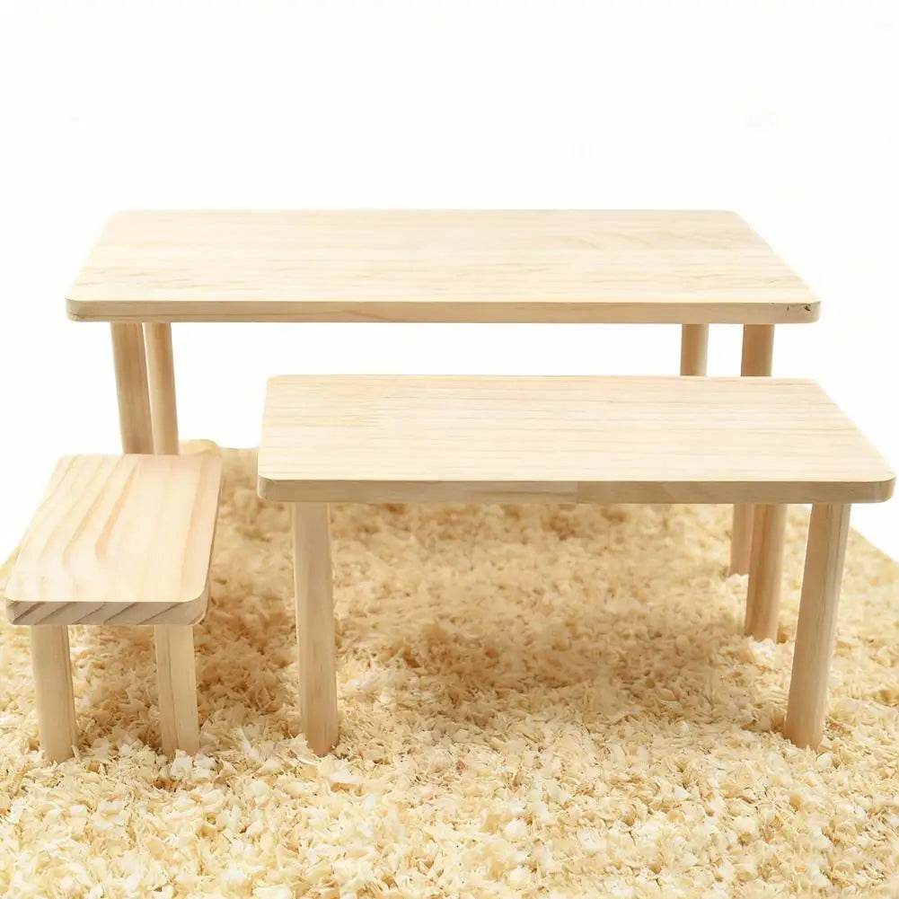 Hamster Scenery Platform Wooden Platform Small Pet Platforms Toy Playing for Burrowly cozy hides and small pet care.