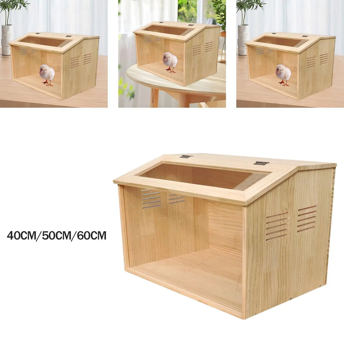Chicks Brooder Box Hamster Villa Clear Versatile Supplies Pet Habitat House Sturdy Breeding Box Small Chicken Coop Quail Cage