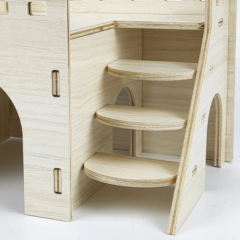 Creative Hamster Nest Wooden Fence Villa Pet Home Supplies Comfortable