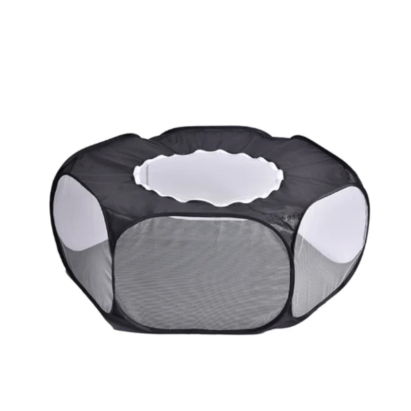 Foldable Transparent Small Pet Playpen Habitats & Travel