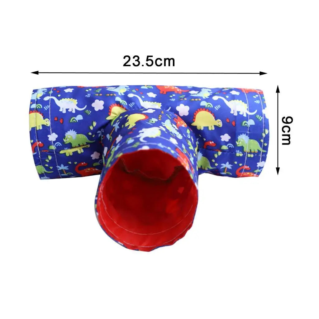 Small Guinea Pig Hamster Toy Tubes Tunnels Hamster Cage House Hideout Cozy