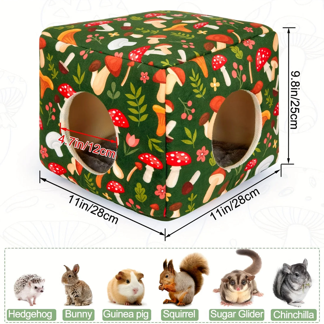 Guinea Pig Hideout Washable Guinea Pigs Hiding House Habitats Cozy Bunny