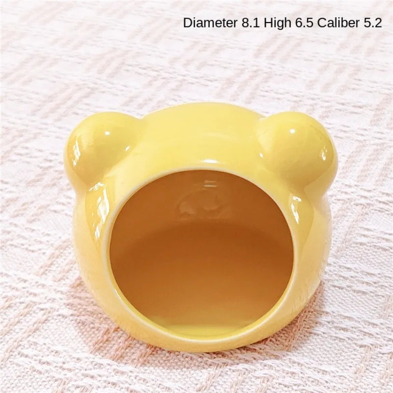 Ceramic Hamster Nest Summer Cooling Pet Ice House Ceramic Nest Dutch Pig