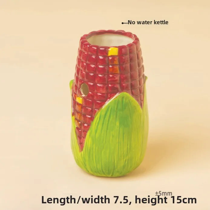 Corn Ceramic Hamster Hideout and Feeder