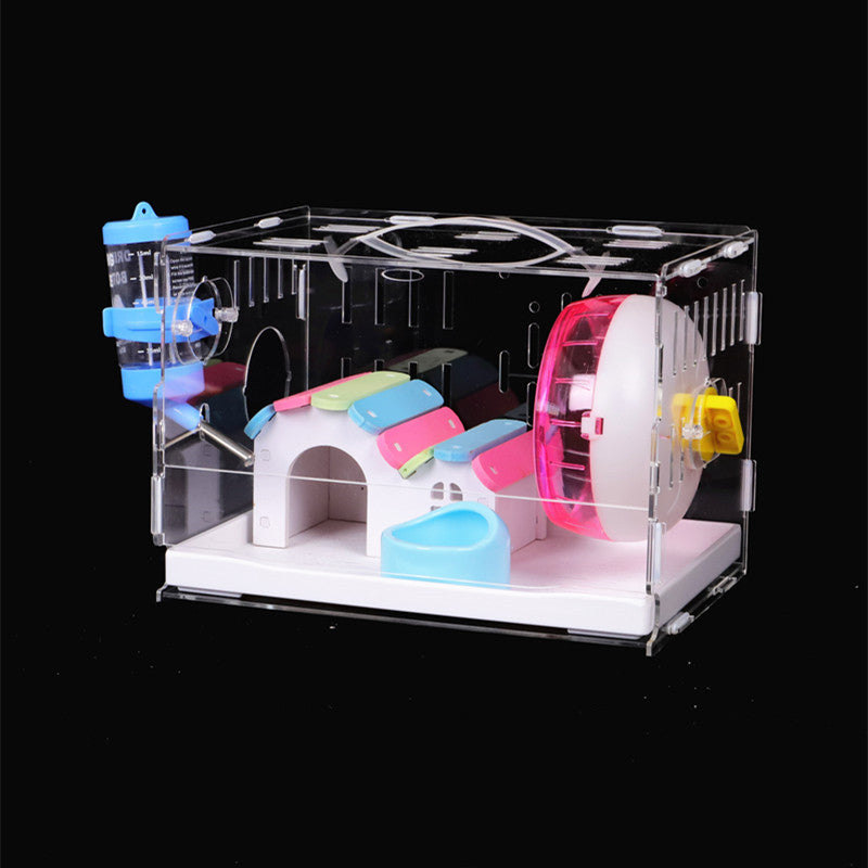 Large Double-Layer Hamster Villa with Accessories for hamsters from Burrowly small pet supplies.