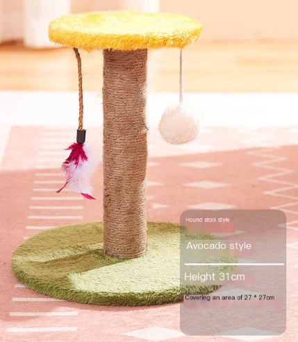 Vertical sisal cat scratching post toy - image 10