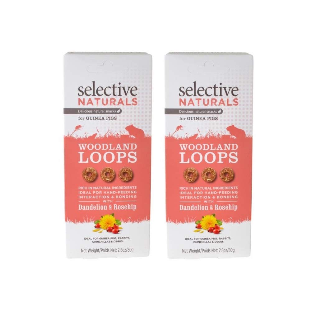 Supreme Woodland Loops Guinea Pig Treats - 2 Pack for guinea pigs, selected by Burrowly for chewing and enrichment.