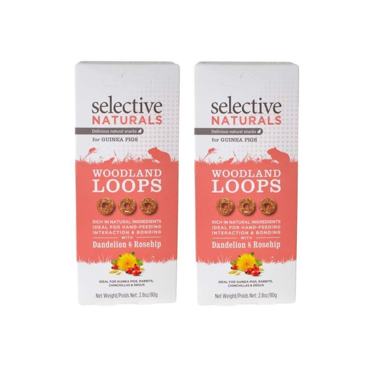 Supreme Woodland Loops Guinea Pig Treats - 2 Pack for guinea pigs, selected by Burrowly for chewing and enrichment.