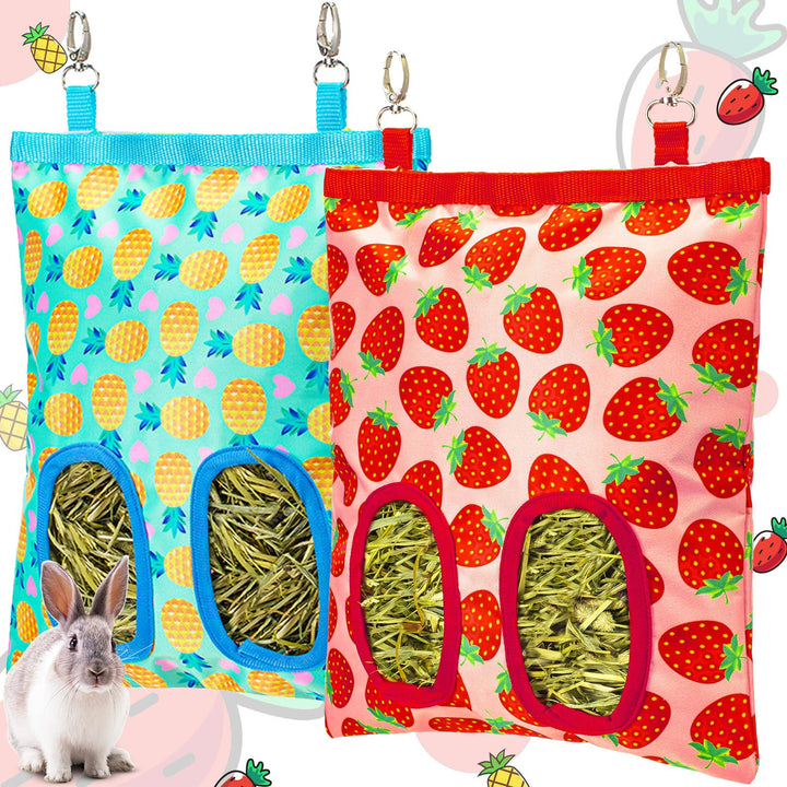 Rabbit and Guinea Pig Hay Feeder Bag - 2 Pack