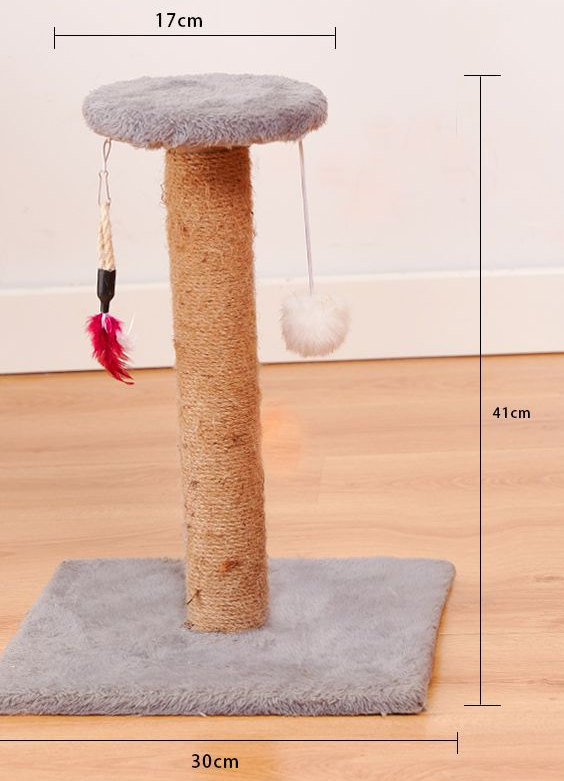 Vertical sisal cat scratching post toy - image 23