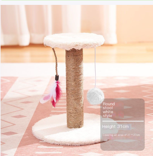 Vertical sisal cat scratching post toy - image 14