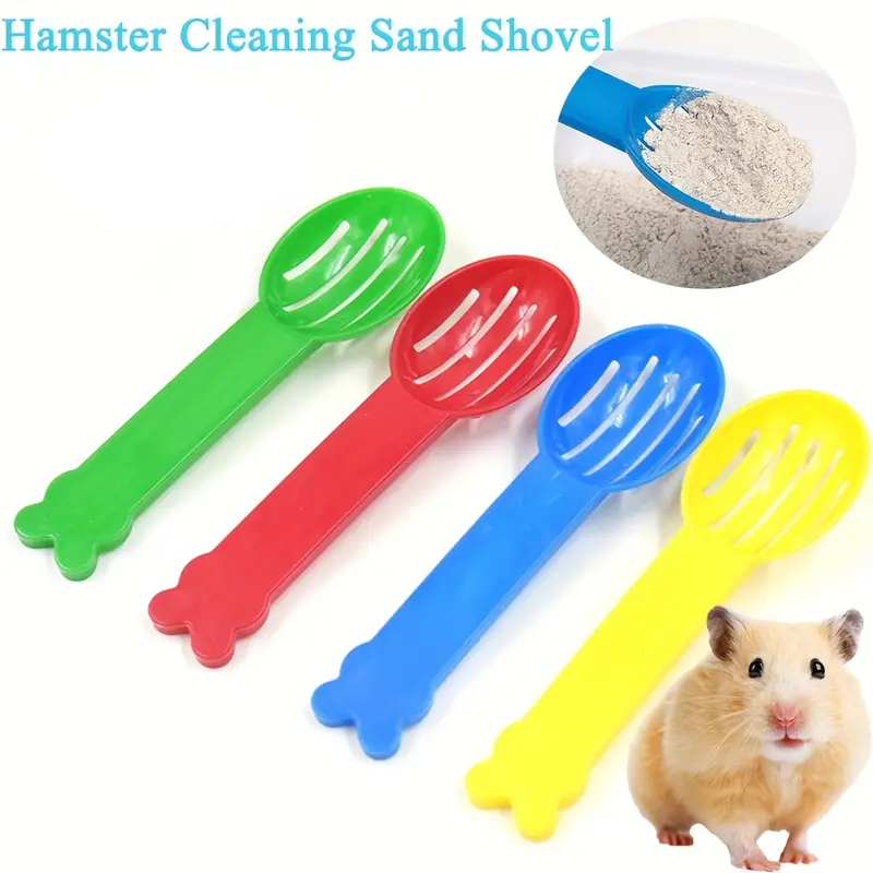Cute Hamster Sand Shovel and Hourglass Cleaning Tool