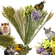 Natural Flower & Herb Hamster Bedding and Cage Decor Set