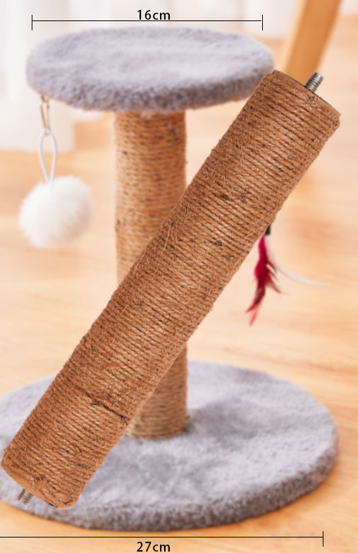 Vertical sisal cat scratching post toy - image 6