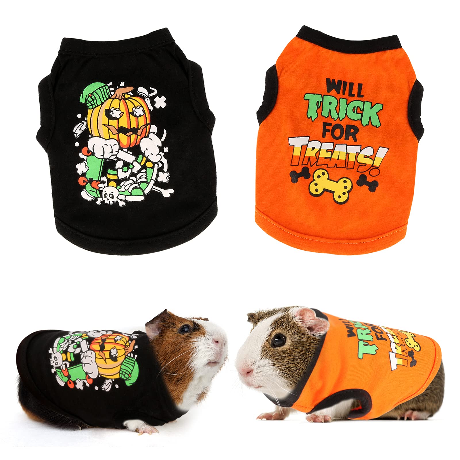 Warm Guinea Pig Vest Shirts - 2 Pack for hamsters, guinea pigs, chinchillas from Burrowly small pet supplies.